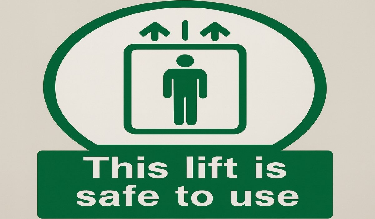 this sign shows when a lift is safe to use