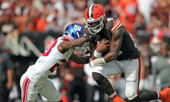 New York Giants vs Cleveland Browns Player Stats
